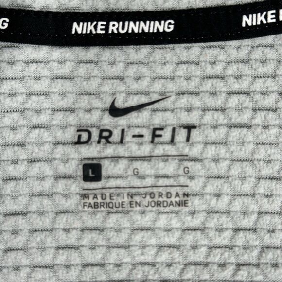 Nike Shirt Womens Large Gray Dri-fit Mock Neck Sweatshirt Casual Running Neutral - Picture 7 of 9